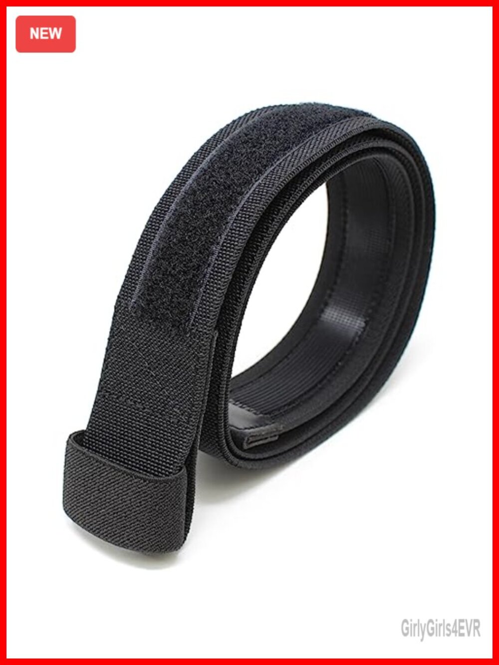 Flexible Nylon No Scratch Hook Loop Belt Stretch Casual Work